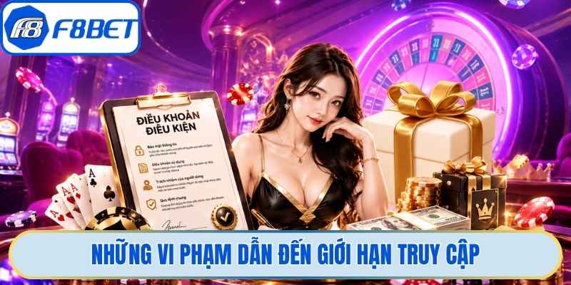 Những vi phạm dẫn đến giới hạn truy cập