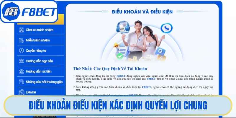 Điều khoản điều kiện xác định quyền lợi chung