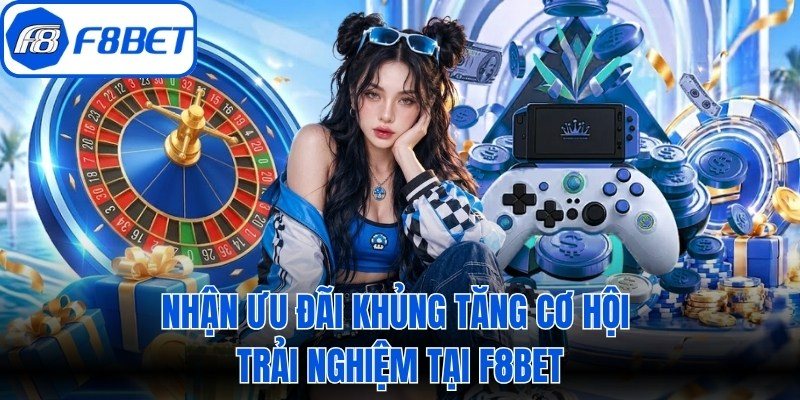Nhận ưu đãi khủng tăng cơ hội trải nghiệm tại F8bet