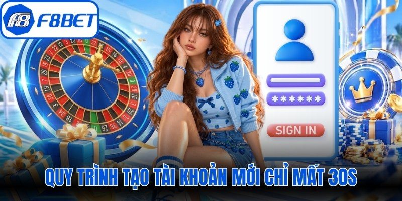 Quy trình tạo tài khoản mới chỉ mất 30s