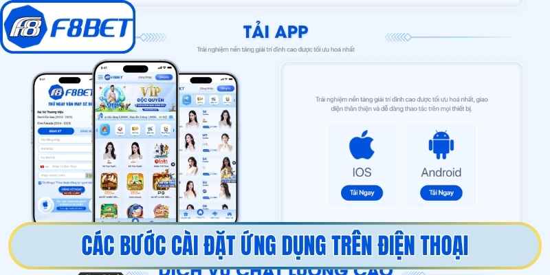Các bước cài đặt ứng dụng trên điện thoại