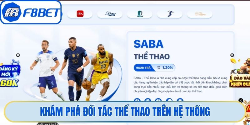 Khám phá đối tác thể thao trên hệ thống