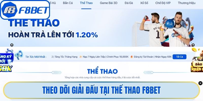 Theo dõi giải đấu tại thể thao F8bet